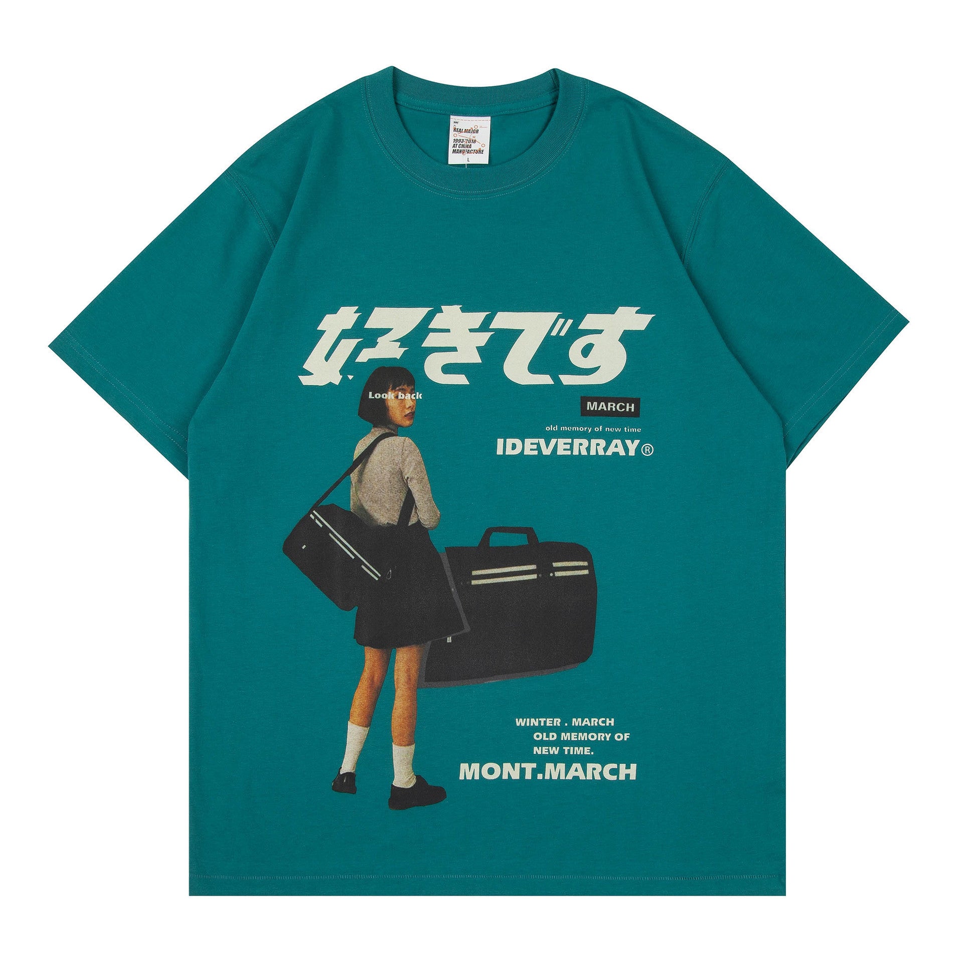 Loose Couple Character Printing Casual T-shirt Men And Women - Bellarte Enchanté Loose Couple Character Printing Casual T-shirt Men And Women